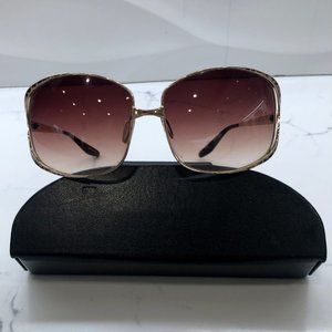 Gold and Leopard Oversized Sunnies